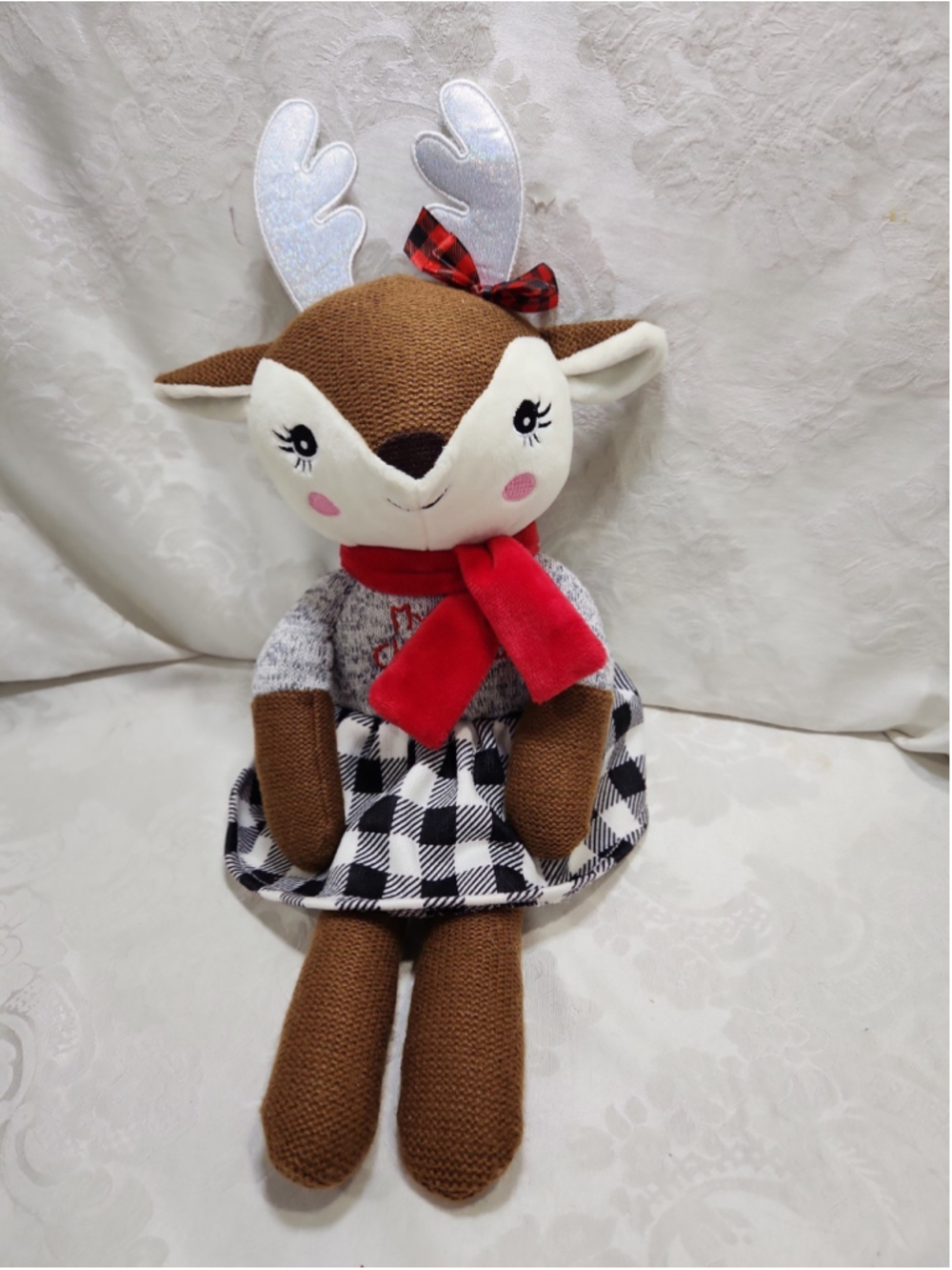 Spark Create Imagine Deer My 1st Christmas Plush 16” Stuffed Animal